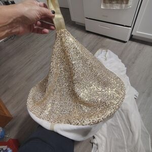 Gold Sequin Toddler Bed Dome